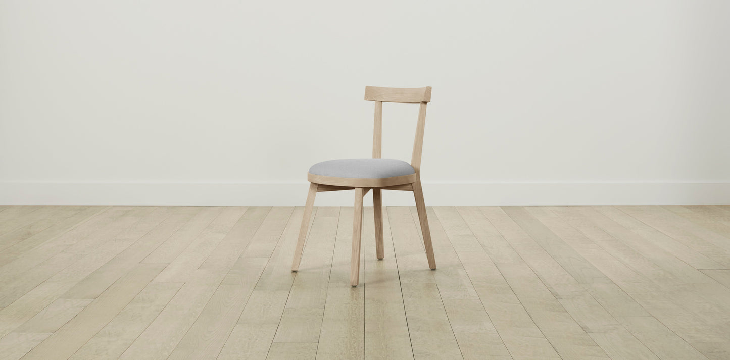 The Allen  - Performance Textured Linen Mineral Dining Chair