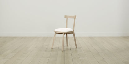 The Allen  - Performance Textured Tweed Snow Dining Chair