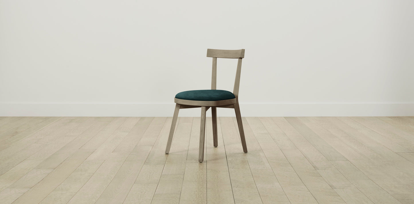 The Allen  - Performance Velvet Emerald Dining Chair