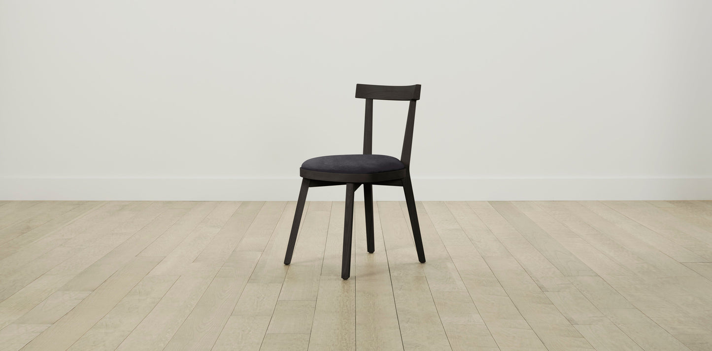 The Allen  - Performance Velvet Flannel Dining Chair