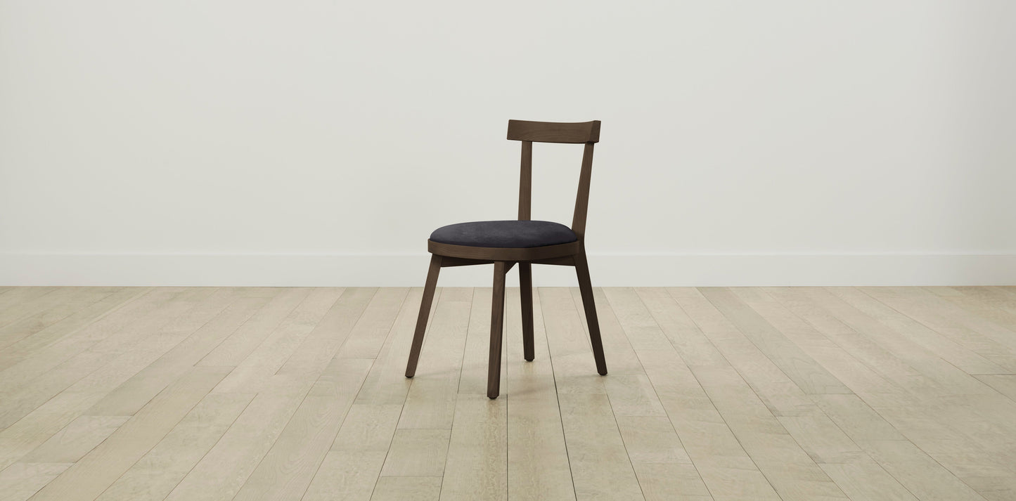 The Allen  - Performance Velvet Flannel Dining Chair