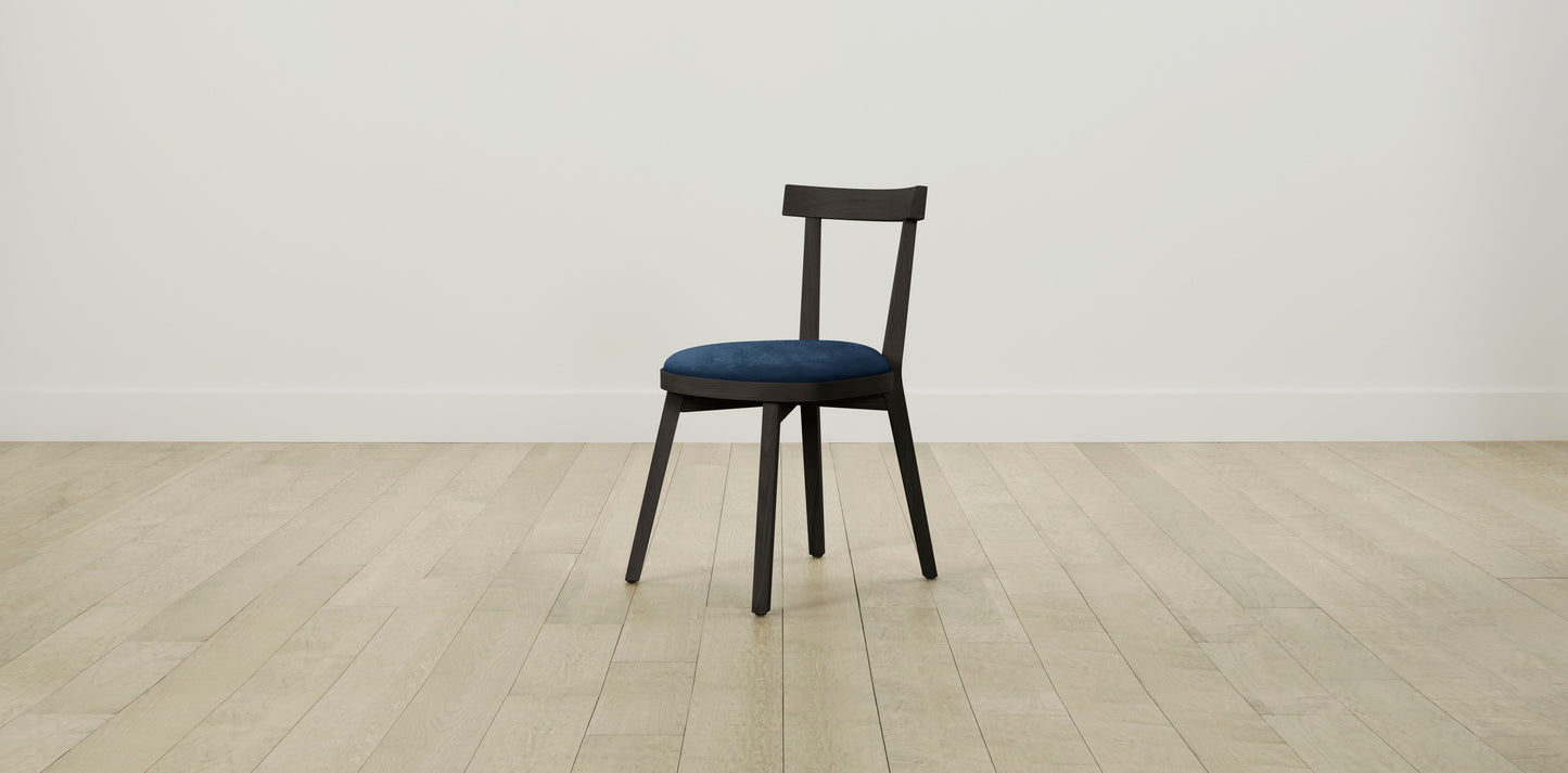 The Allen  - Performance Velvet Sapphire Dining Chair