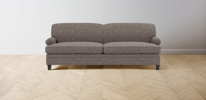 The Carmine  - Belgian Linen Carob Sofa