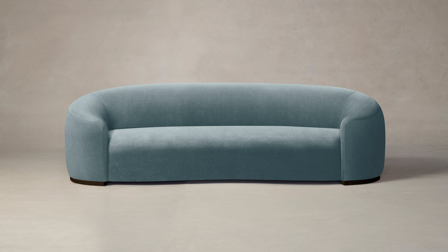 The Chelsea  - Mohair Slate Blue Sofa