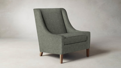 The Chrystie  - Belgian Linen Thyme Chair