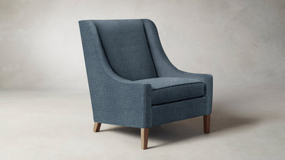 The Chrystie  - Performance Stonewashed Linen Chambray Chair