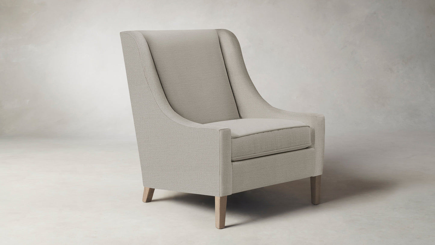 The Chrystie  - Performance Textured Linen Flax Chair