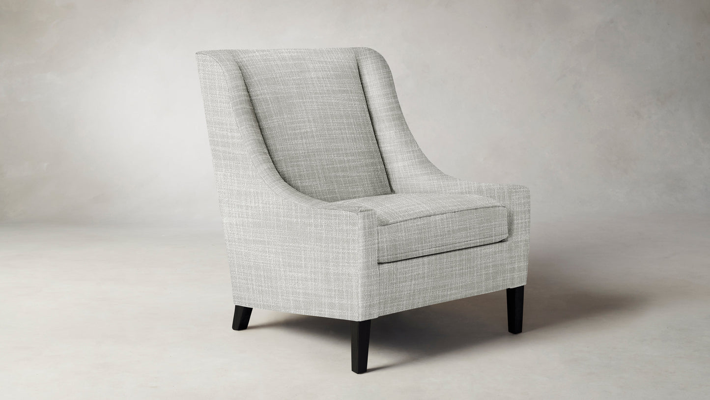 The Chrystie  - Performance Textured Tweed Dove Chair