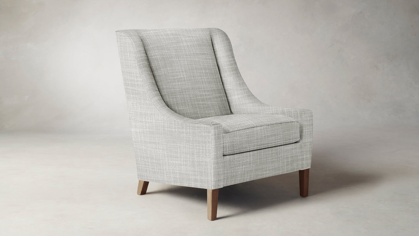 The Chrystie  - Performance Textured Tweed Dove Chair