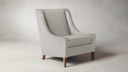 The Chrystie  - Performance Tweed Oatmeal Chair