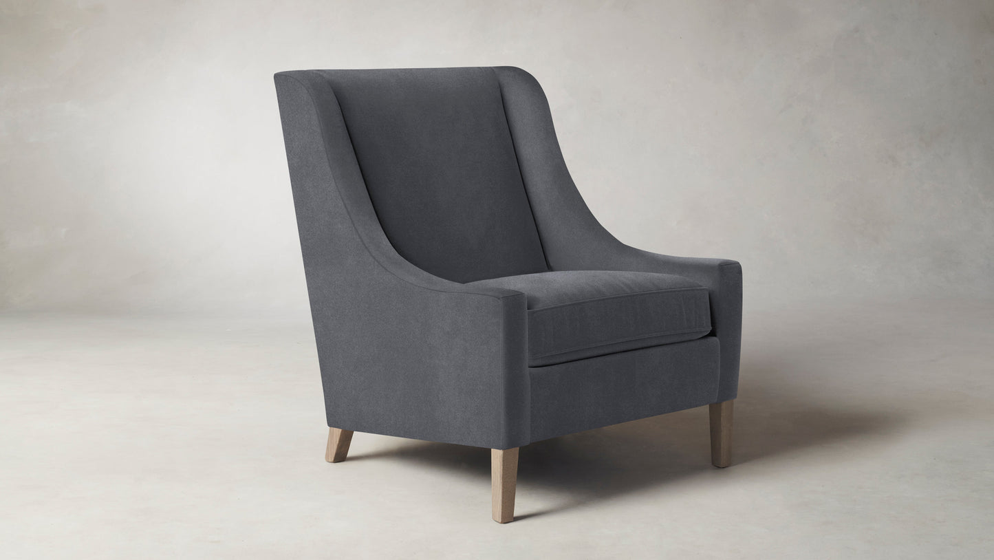 The Chrystie  - Performance Velvet Lunar Chair