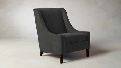 The Chrystie  - Performance Velvet Slate Chair