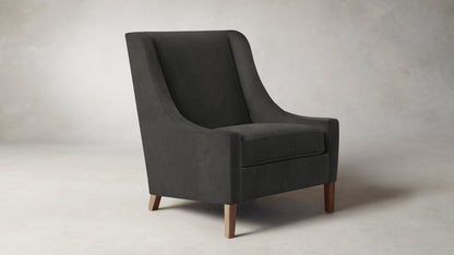 The Chrystie  - Performance Velvet Slate Chair