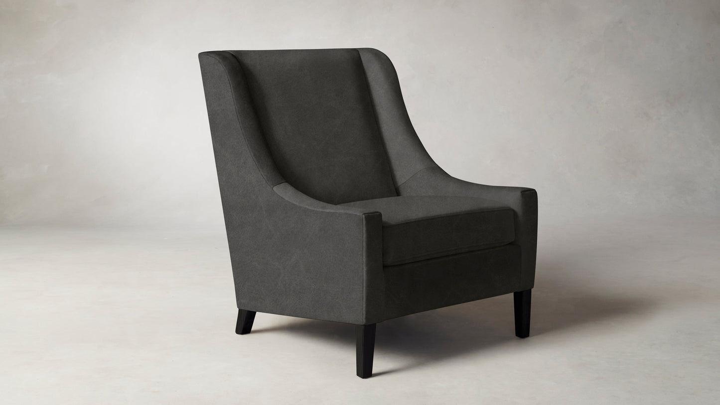 The Chrystie  - Tuscan Leather Seal Chair