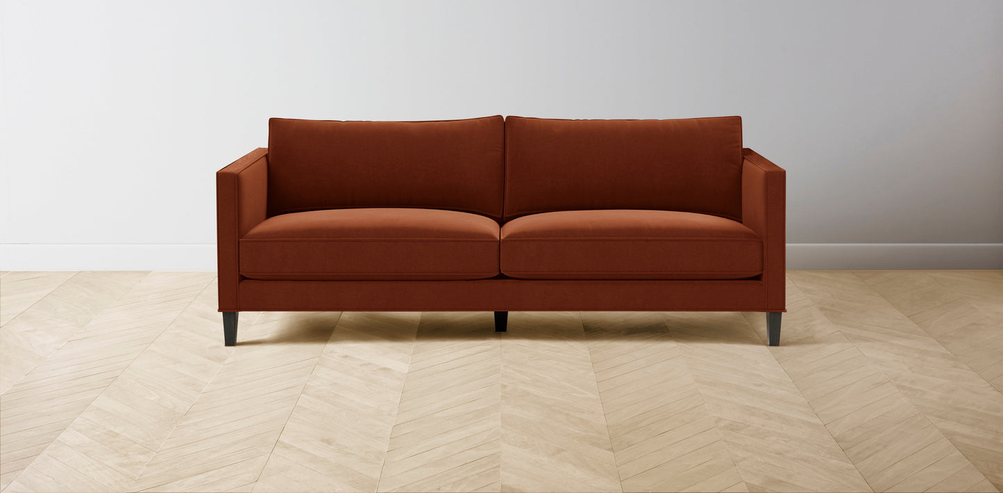 The Crosby  - Mohair Spice Sofa