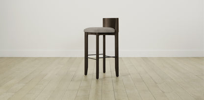 The Delancey with Brushed Nickel - Merino Dusk Bar and Counter Stool