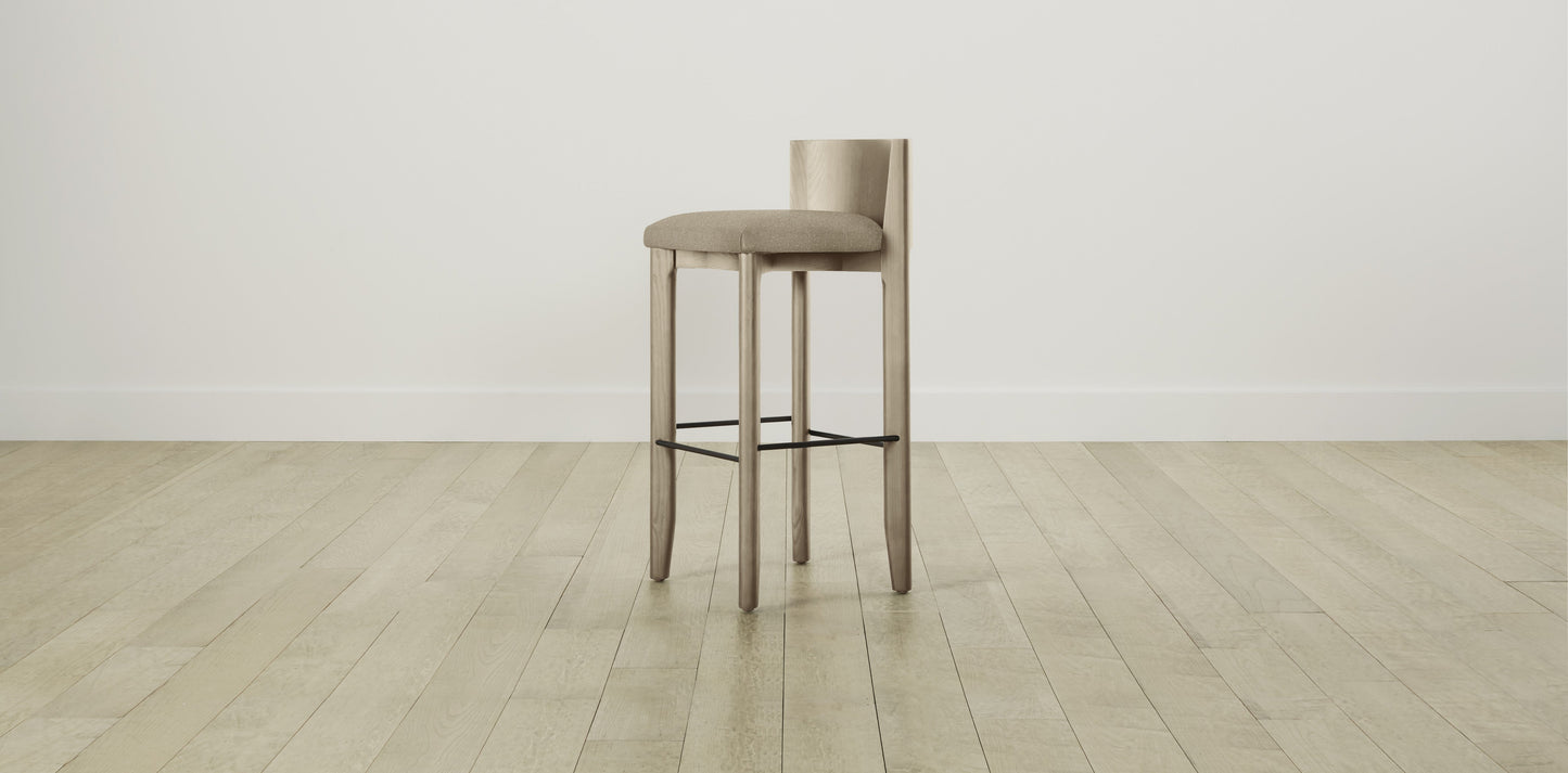 The Delancey with Onyx - Merino Wheat Bar and Counter Stool