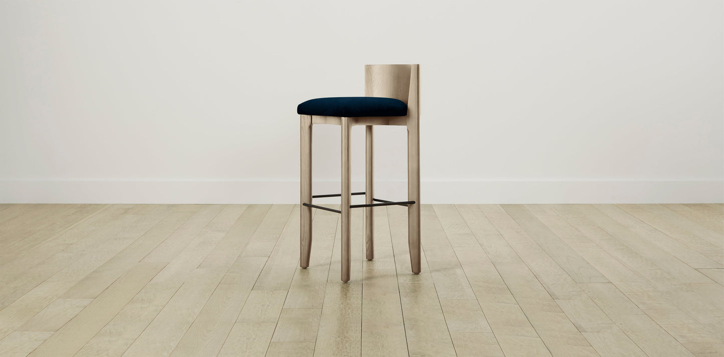 The Delancey with Onyx - Mohair Admiral Bar and Counter Stool