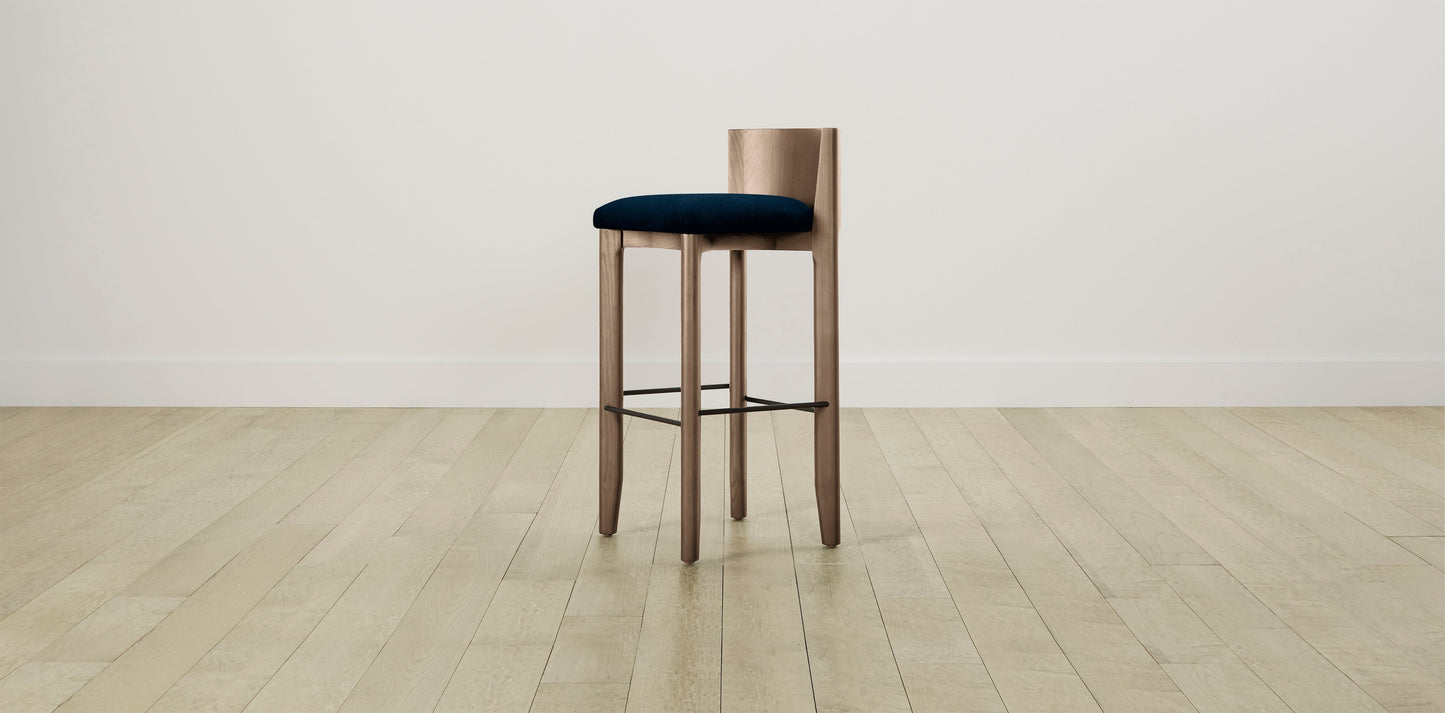 The Delancey with Onyx - Mohair Admiral Bar and Counter Stool