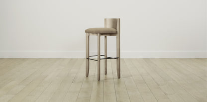 The Delancey with Onyx - Mohair Almond Bar and Counter Stool