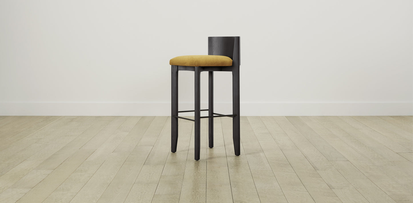 The Delancey with Onyx - Mohair Amber Bar and Counter Stool