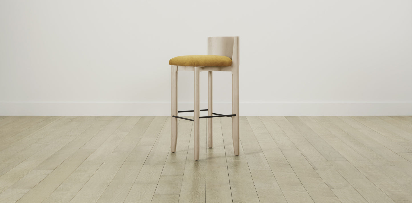 The Delancey with Onyx - Mohair Amber Bar and Counter Stool