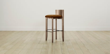 The Delancey with Onyx - Mohair Brown Sugar Bar and Counter Stool