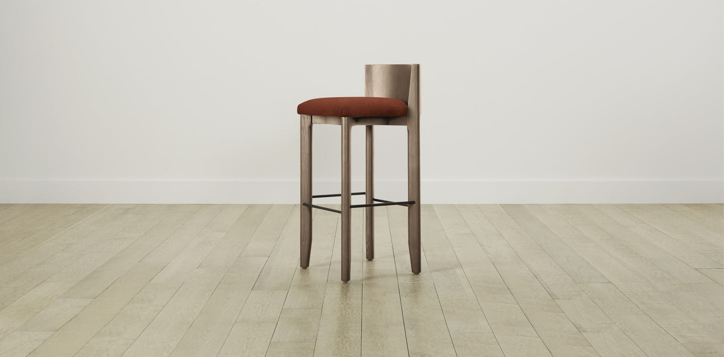 The Delancey with Onyx - Mohair Spice Bar and Counter Stool