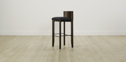 The Delancey with Onyx - Pebbled Leather Ink Bar and Counter Stool