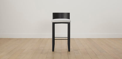 The Delancey with Brushed Nickel - Performance Bouclé Polar Bar and Counter Stool