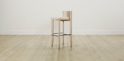 The Delancey with Onyx - Performance Melange Weave Shell Bar and Counter Stool