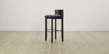 The Delancey with Onyx - Performance Velvet Sapphire Bar and Counter Stool