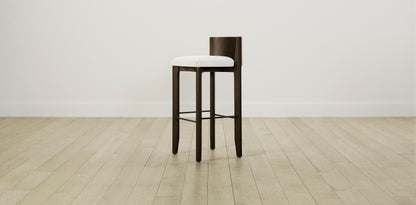 The Delancey with Onyx - Performance Woven Chenille Lace Bar and Counter Stool