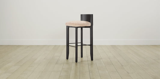 The Delancey with Brushed Brass - Shearling Shea Bar and Counter Stool