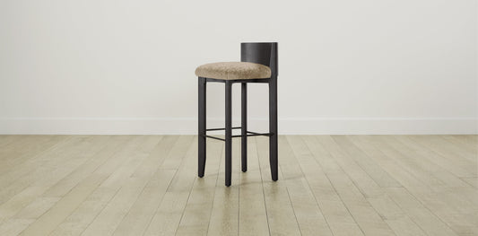 The Delancey with Onyx - Shearling Toffee Bar and Counter Stool