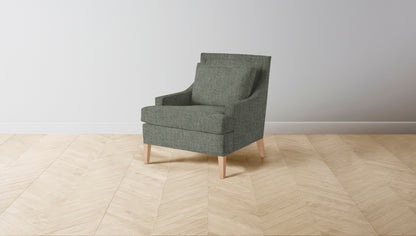 The Downing  - Belgian Linen Thyme Chair