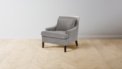 The Downing  - Nubuck Leather Asphalt Chair