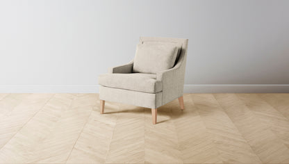 The Downing  - Performance Stonewashed Linen Clamshell Chair