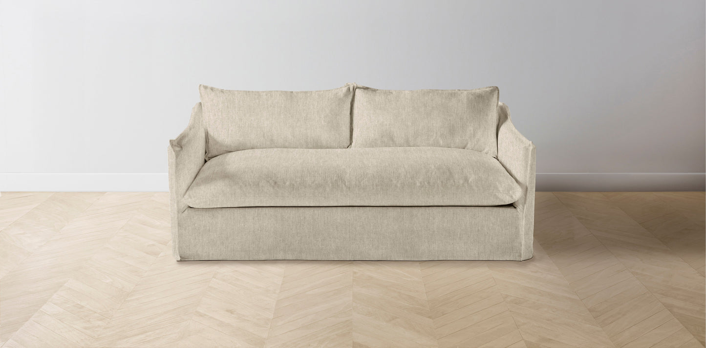 The Dune  - Performance Stonewashed Linen Clamshell Sofa