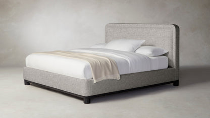 The Kent  - Belgian Linen Agate Bed - 47" Headboard