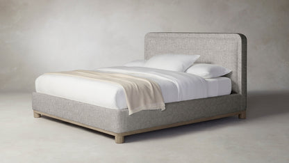 The Kent  - Belgian Linen Agate Bed - 47" Headboard