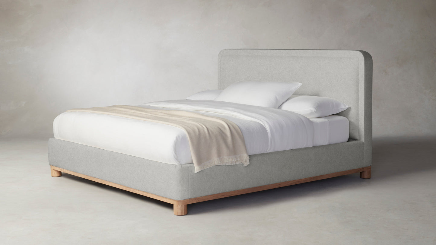 The Kent  - Merino Heather Grey Bed - 53" Headboard