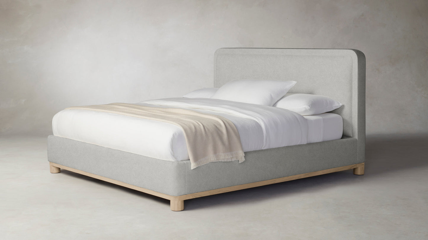 The Kent  - Merino Heather Grey Bed - 53" Headboard