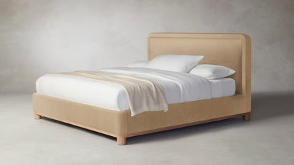 The Kent  - Mohair Almond Bed - 53" Headboard