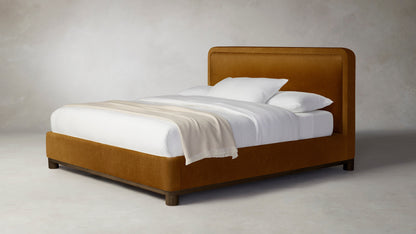 The Kent  - Mohair Brown Sugar Bed - 41" Headboard