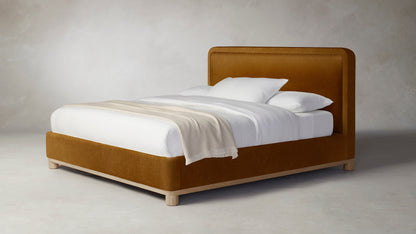 The Kent  - Mohair Brown Sugar Bed - 53" Headboard