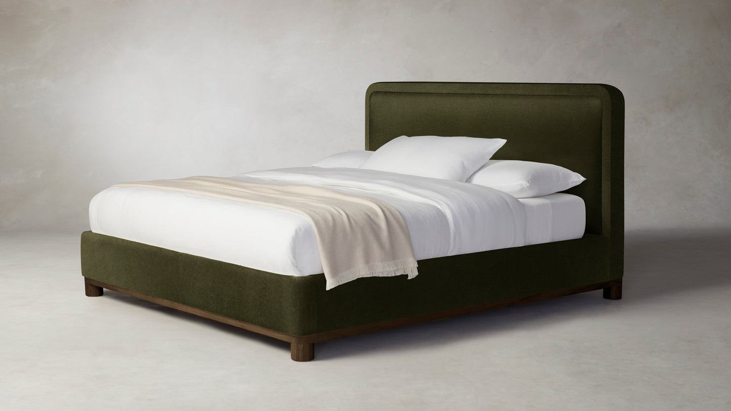 The Kent  - Mohair Moss Bed - 47" Headboard