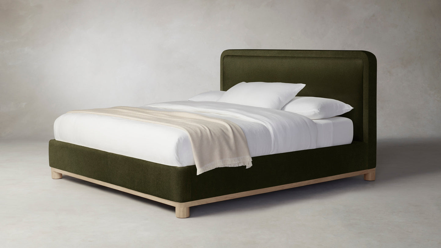 The Kent  - Mohair Moss Bed - 47" Headboard