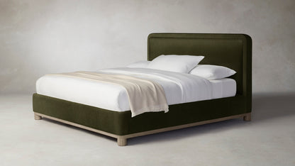 The Kent  - Mohair Moss Bed - 53" Headboard