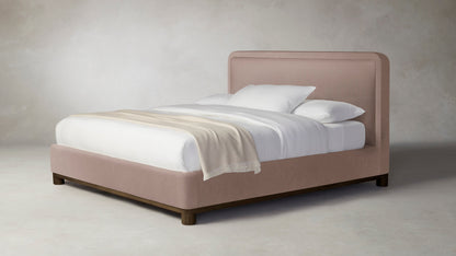 The Kent  - Mohair Peony Bed - 47" Headboard